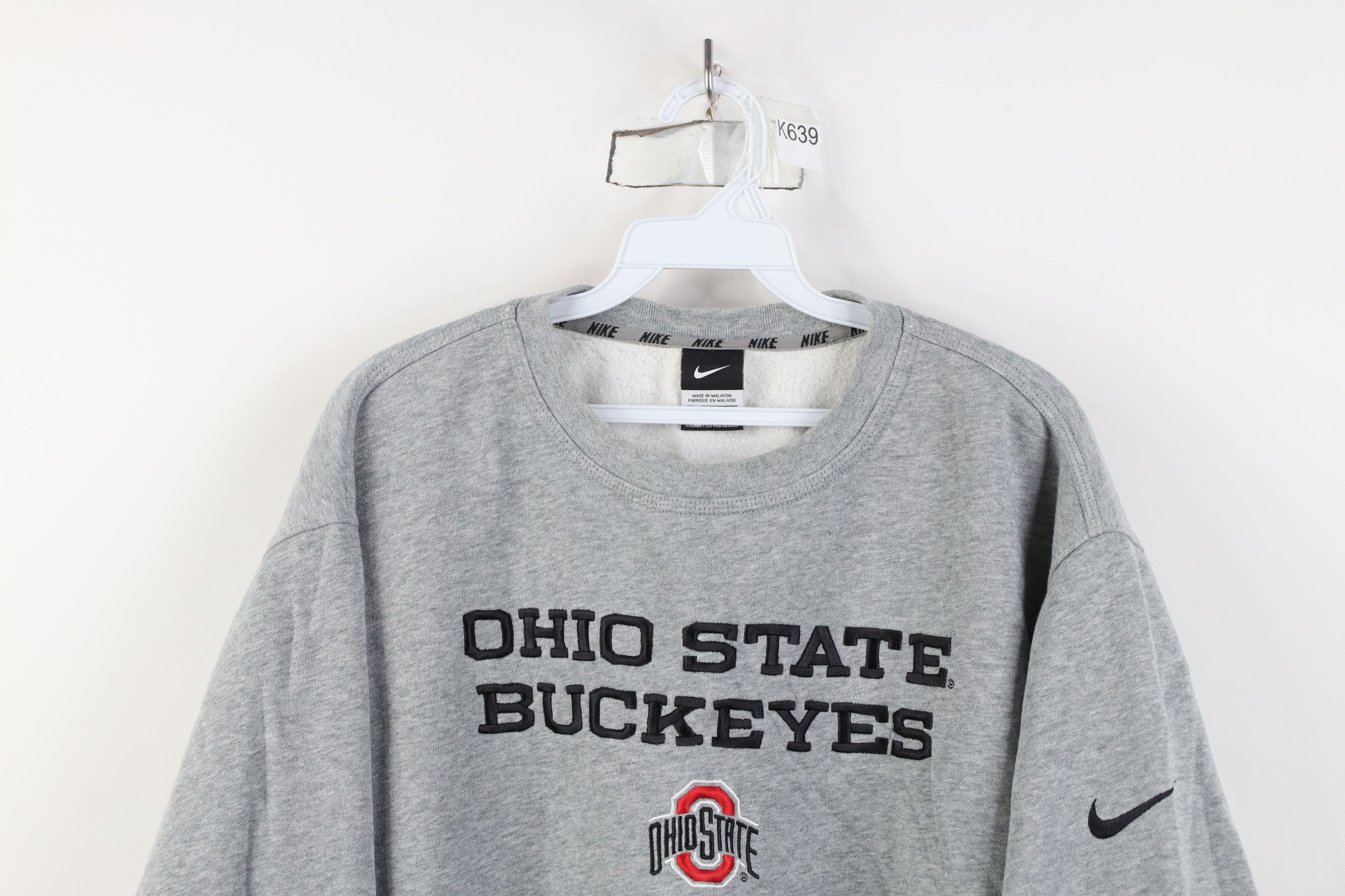 Nike Nike Spell Ohio State University Crewneck Sweatshirt Gray Size US XXL / EU 58 / 5 - 2 Thumbnail