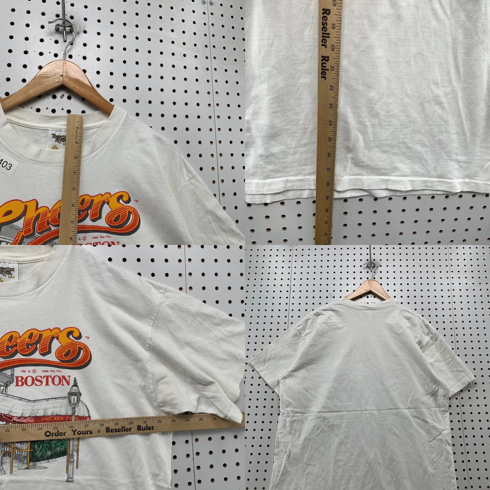 Vintage Vintage 90s Cheers Boston Bar T Shirt Mens XL White Single Stitch TV Beer USA Size US XL / EU 56 / 4 - 8 Thumbnail