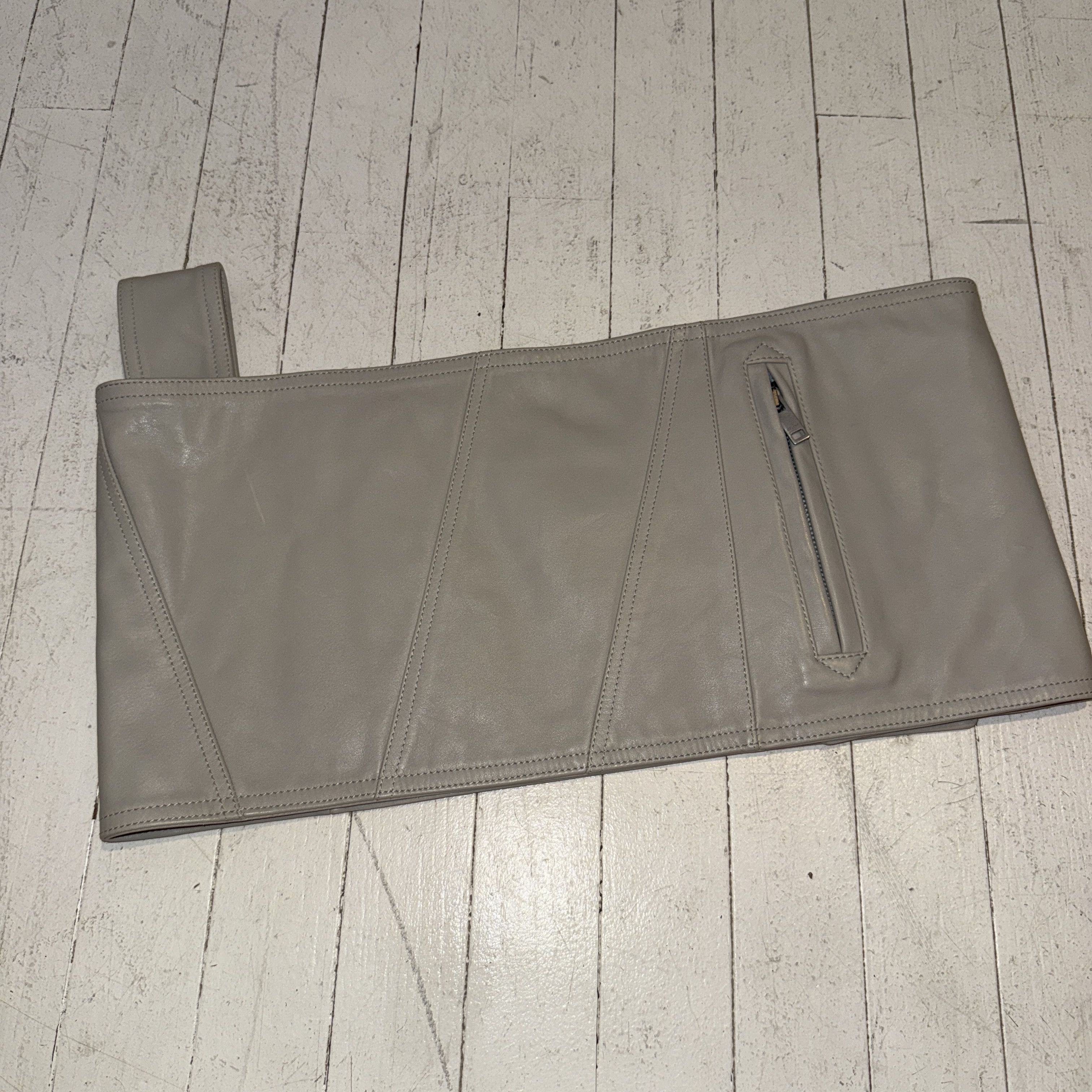Celine Celine Rare Runway Leather Microskirt Size 29" - 3 Thumbnail