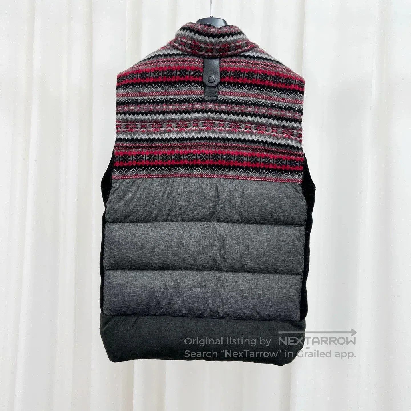 Moncler Moncler Leather Logo Knitted Down Vest. Size M / US 6-8 / IT 42-44 - 2 Thumbnail