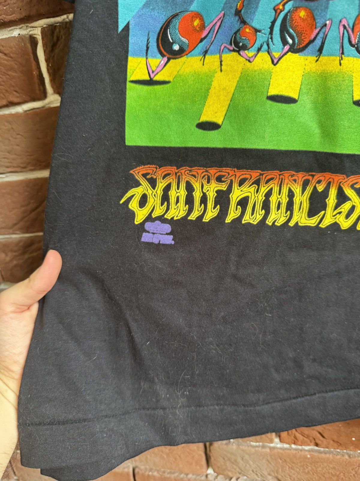 Vintage Vintage 90s Jimi Hendrix Experience Band Rock Black T-shirt Size US XL / EU 56 / 4 - 4 Thumbnail