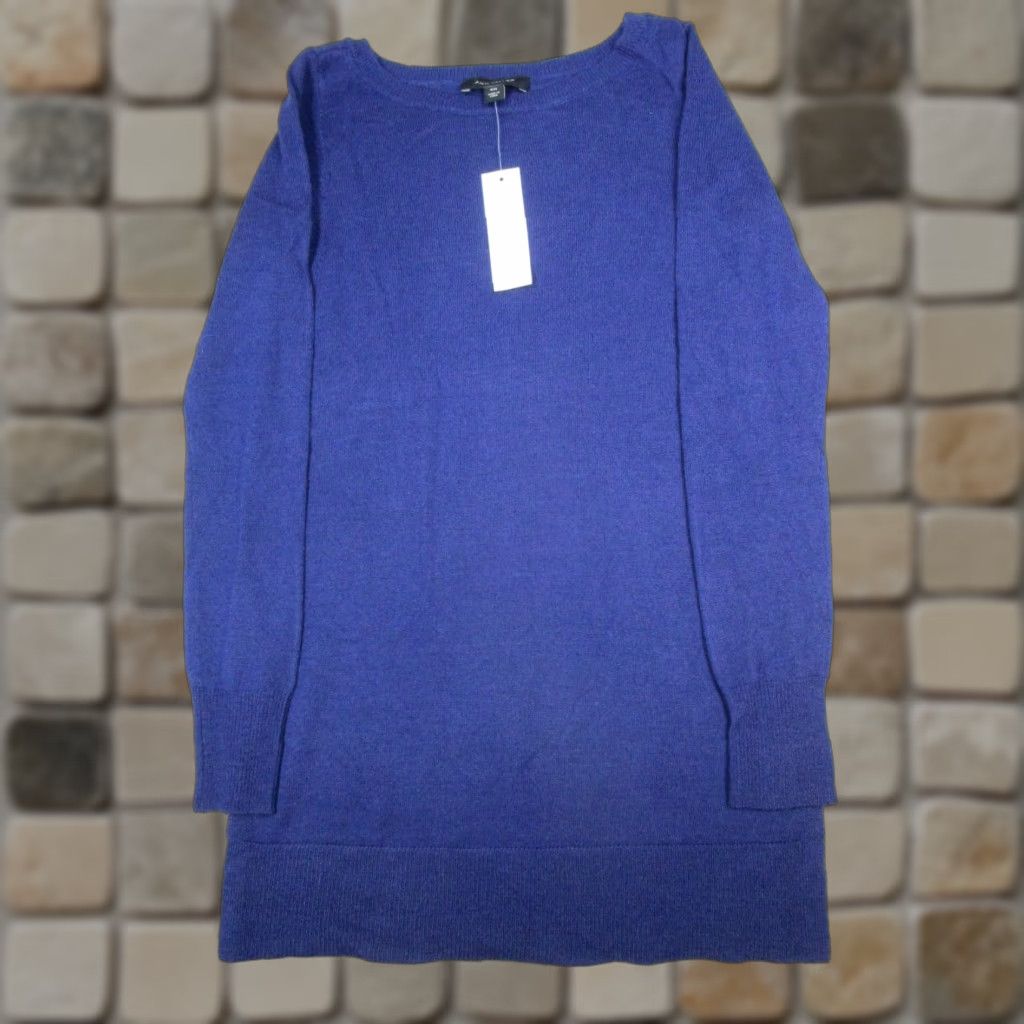 Ann Taylor Ann Taylor Sweater Womens Xs Blue Wool Blend Knit Pullover Size XXS / US 00 / IT 34 - 1 Thumbnail