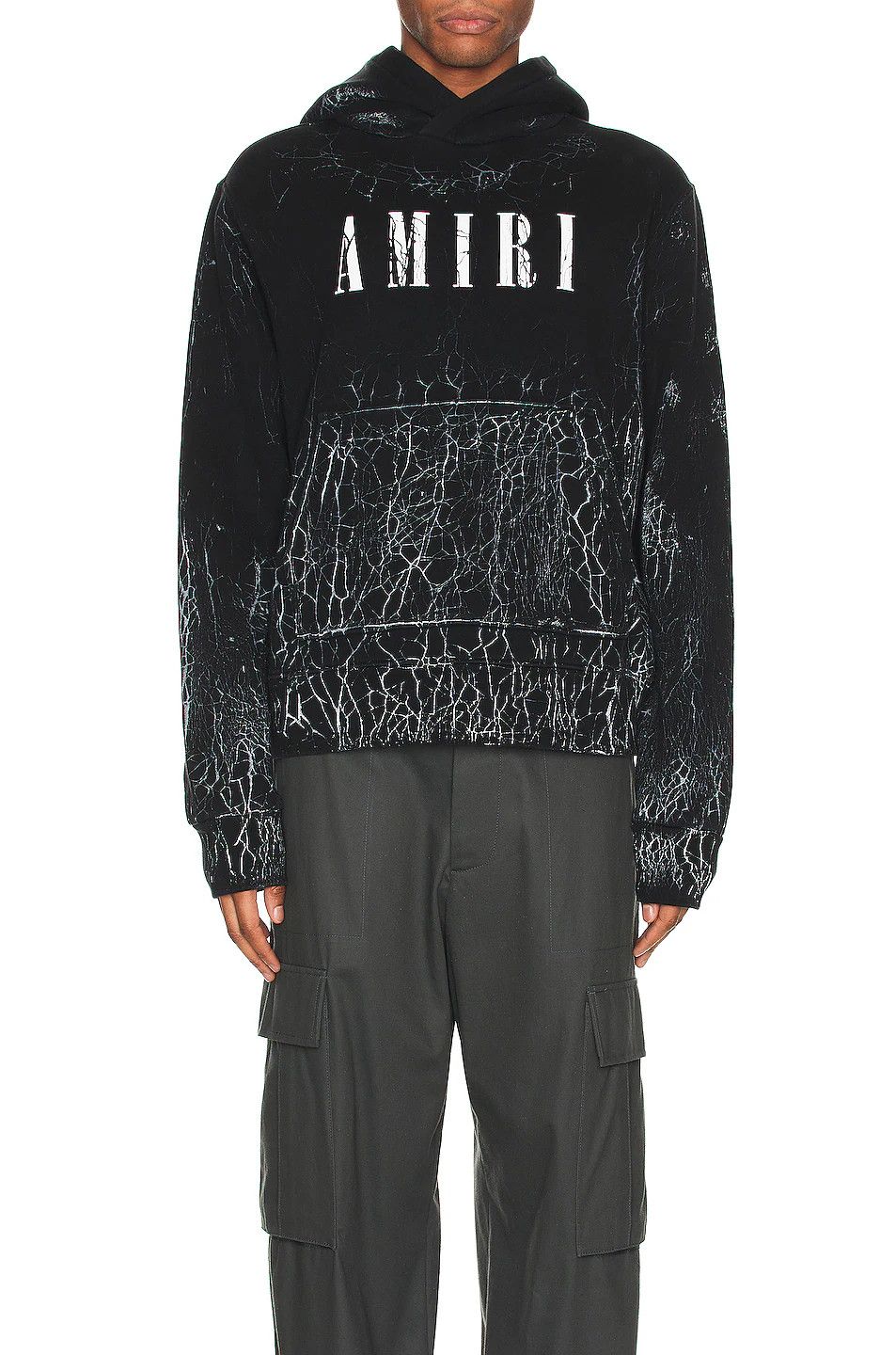 Amiri o1mle0426 Cracked Dye Core Logo Hoodie in Black Size US L / EU 52-54 / 3 - 3 Thumbnail