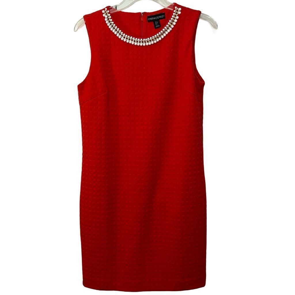 Cynthia Rowley Cynthia Rowley Mod Style Necklace Embellished Shift Dress S Size S / US 4 / IT 40 - 2 Thumbnail