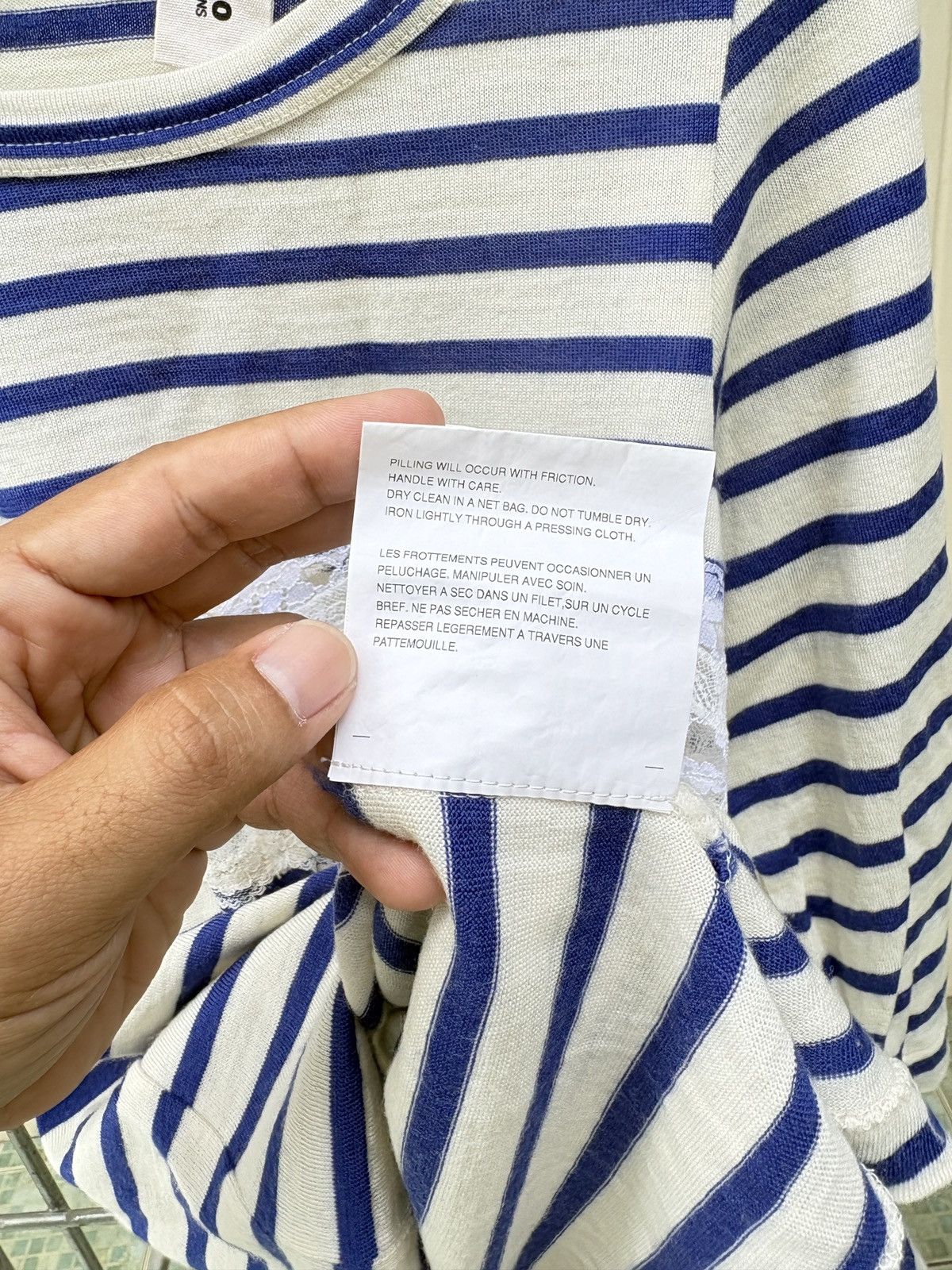 Comme des Garcons t a o Comme des Garcons cut lace bra stripe tee Size M / US 6-8 / IT 42-44 - 12 Thumbnail