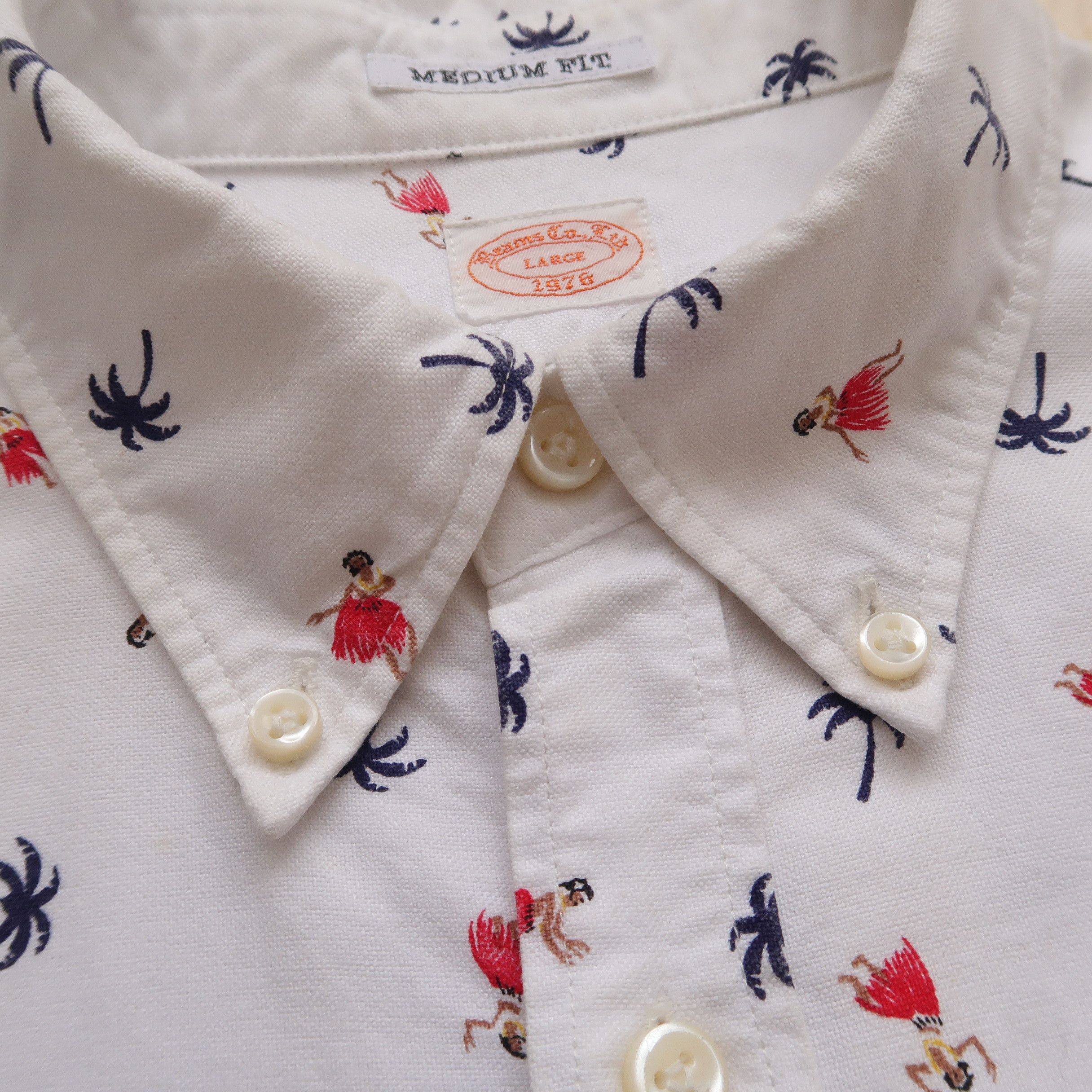 Beams Plus Vintage 1976 Beams Dancing Girl Oxford Shirt Size US L / EU 52-54 / 3 - 7 Thumbnail