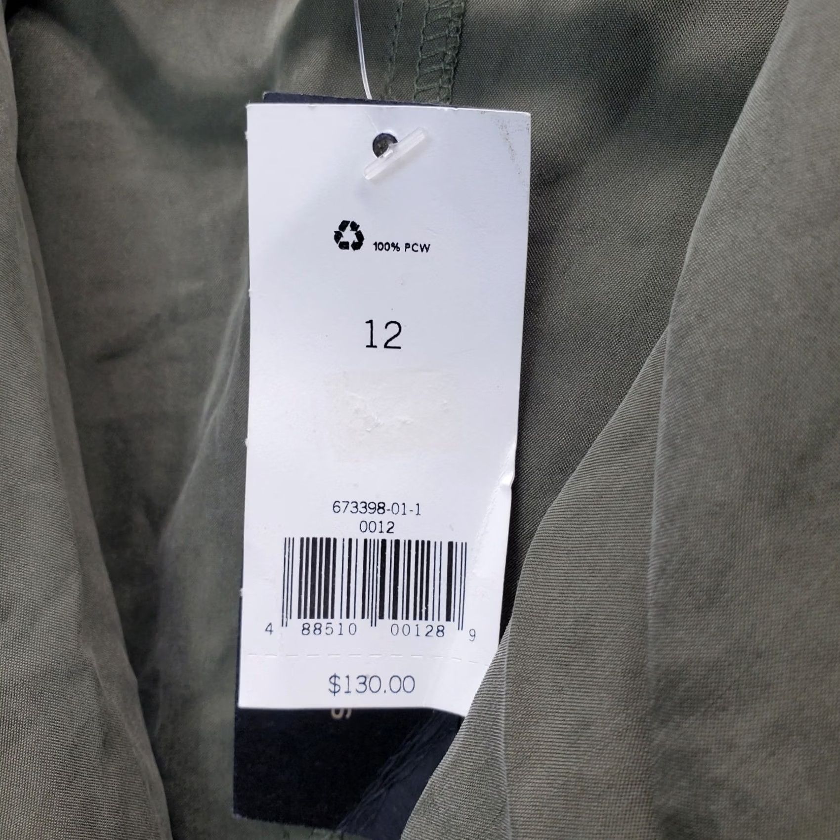 Banana Republic Banana Republic Dress Womens 12 Green Trench Roll Tab Sleeve Belt Waist Notch Size XL / US 12-14 / IT 48-50 - 7 Thumbnail