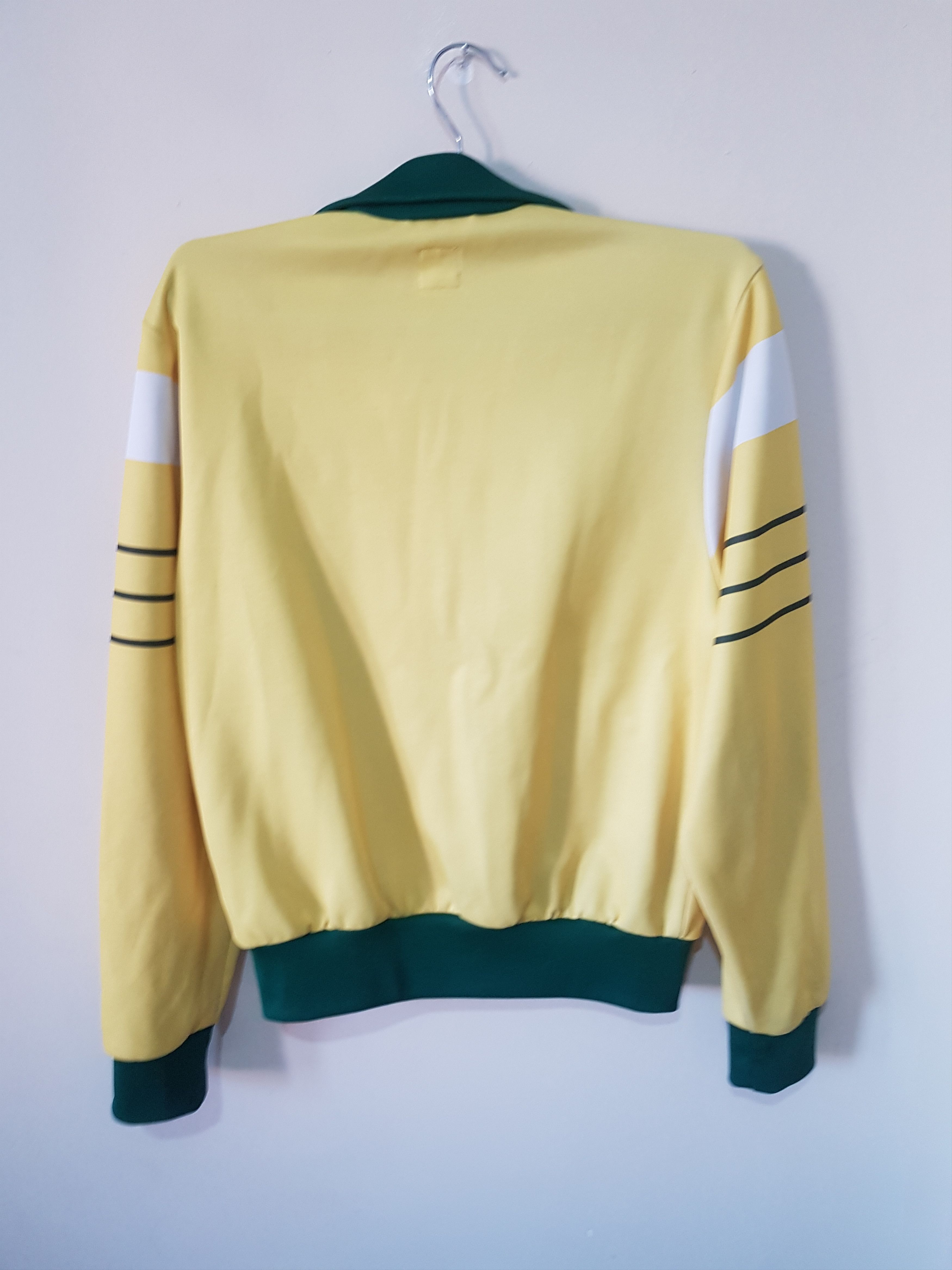 Adidas Court Piping Track Top Jacket Yellow Green Brazil Size US XS / EU 42 / 0 - 6 Thumbnail