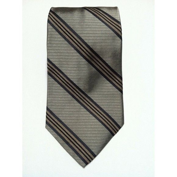 Emanuel Ungaro EMANUEL UNGARO MENS NEW GRAY 100%SILK TIE WIDTH:3 3/4" Size ONE SIZE - 1 Thumbnail