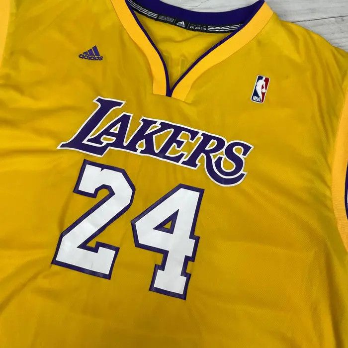 Adidas Adidas Los Angeles Lakers Kobe Bryant #24 NBA Shirt Jersey Size US XXL / EU 58 / 5 - 9 Thumbnail