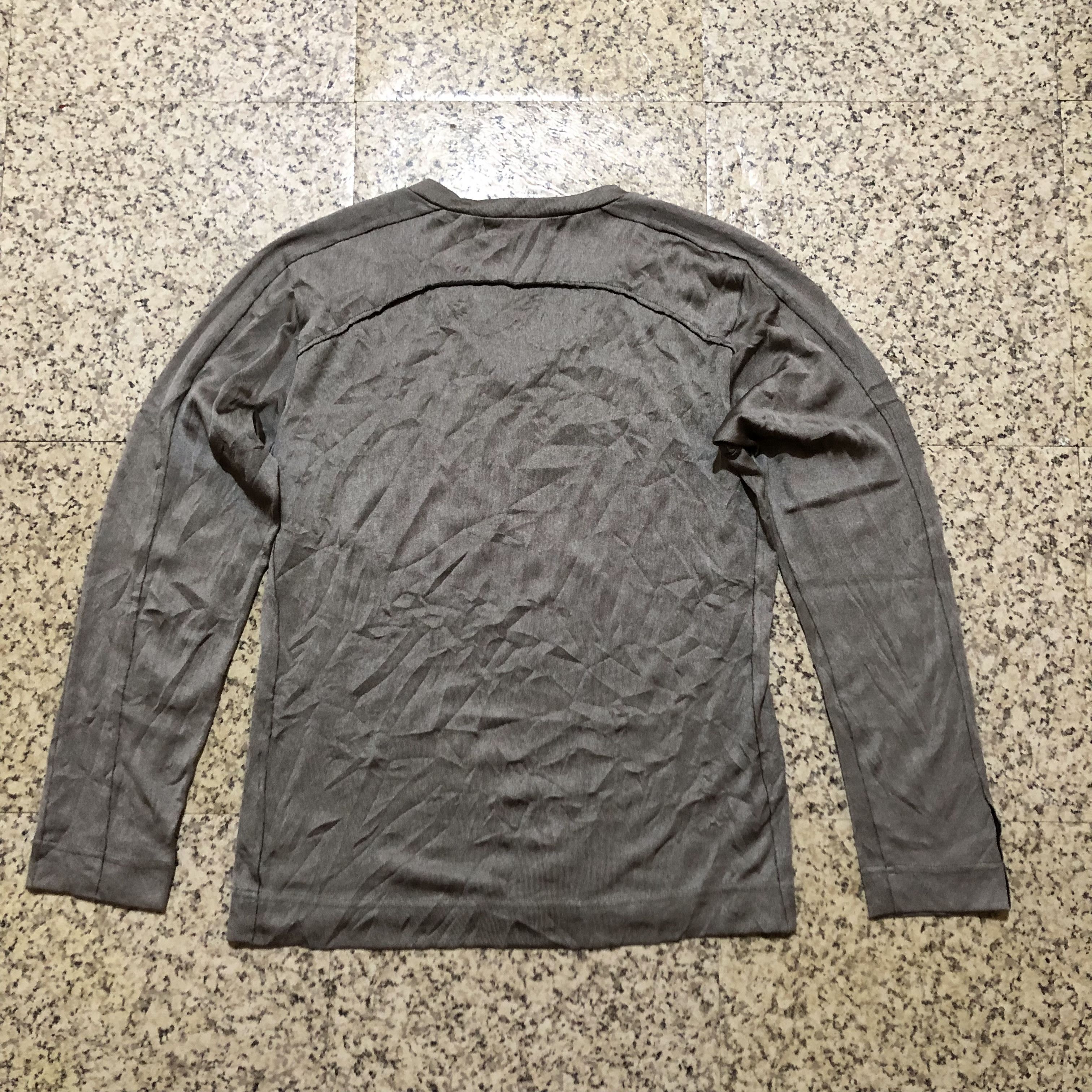 5351 POUR LES HOMMES 5351 Pour Les Hommes Textured Wrinkle V-Neck Long Sleeve Size US S / EU 44-46 / 1 - 14 Thumbnail