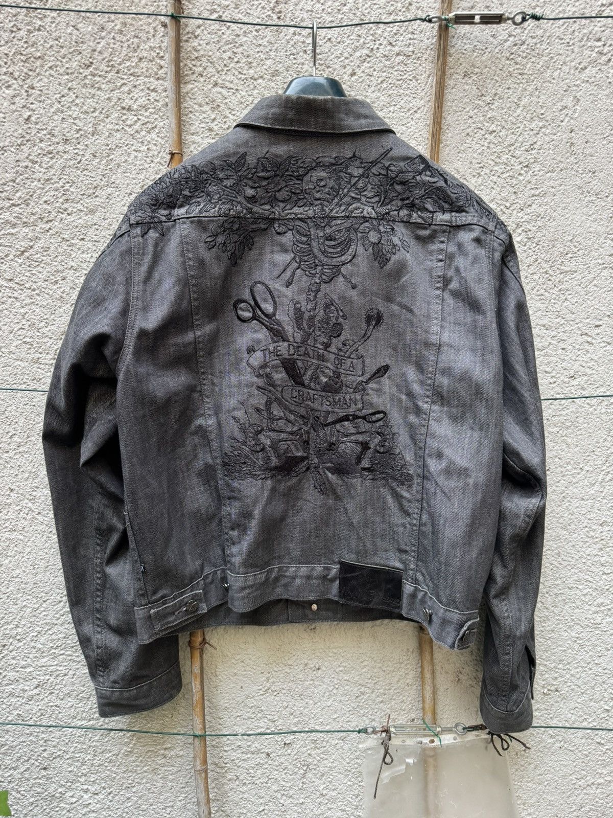 Vintage Vintage graphic denim jacket Size US XL / EU 56 / 4 - 1 Thumbnail