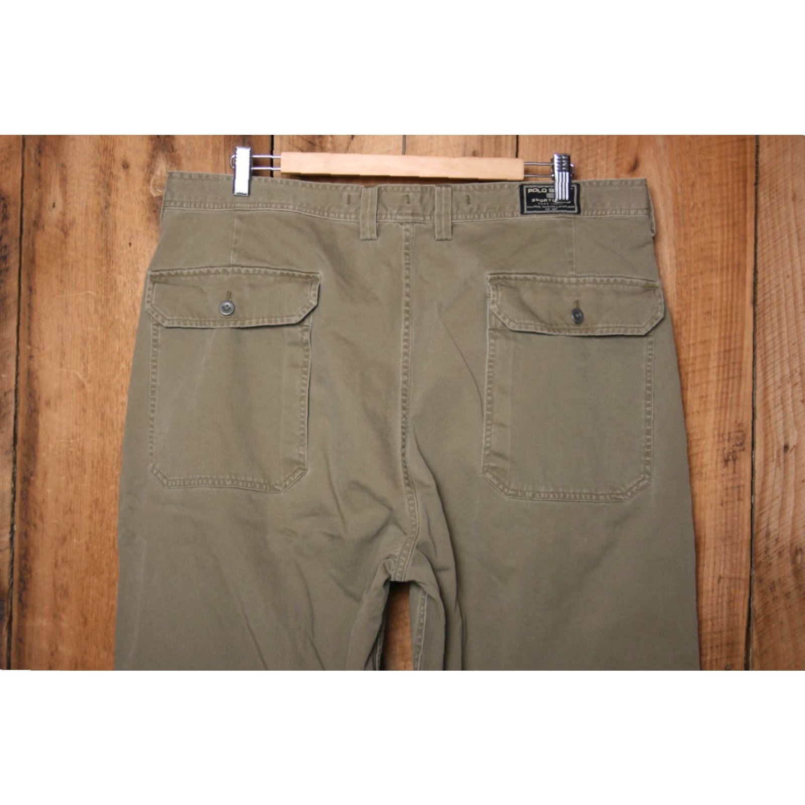 Ralph Lauren VINTAGE Ralph Lauren Polo Sport Sportsman Olive Green Double Knee Pants 38x30 Mens Size US M / EU 48-50 / 2 - 5 Thumbnail