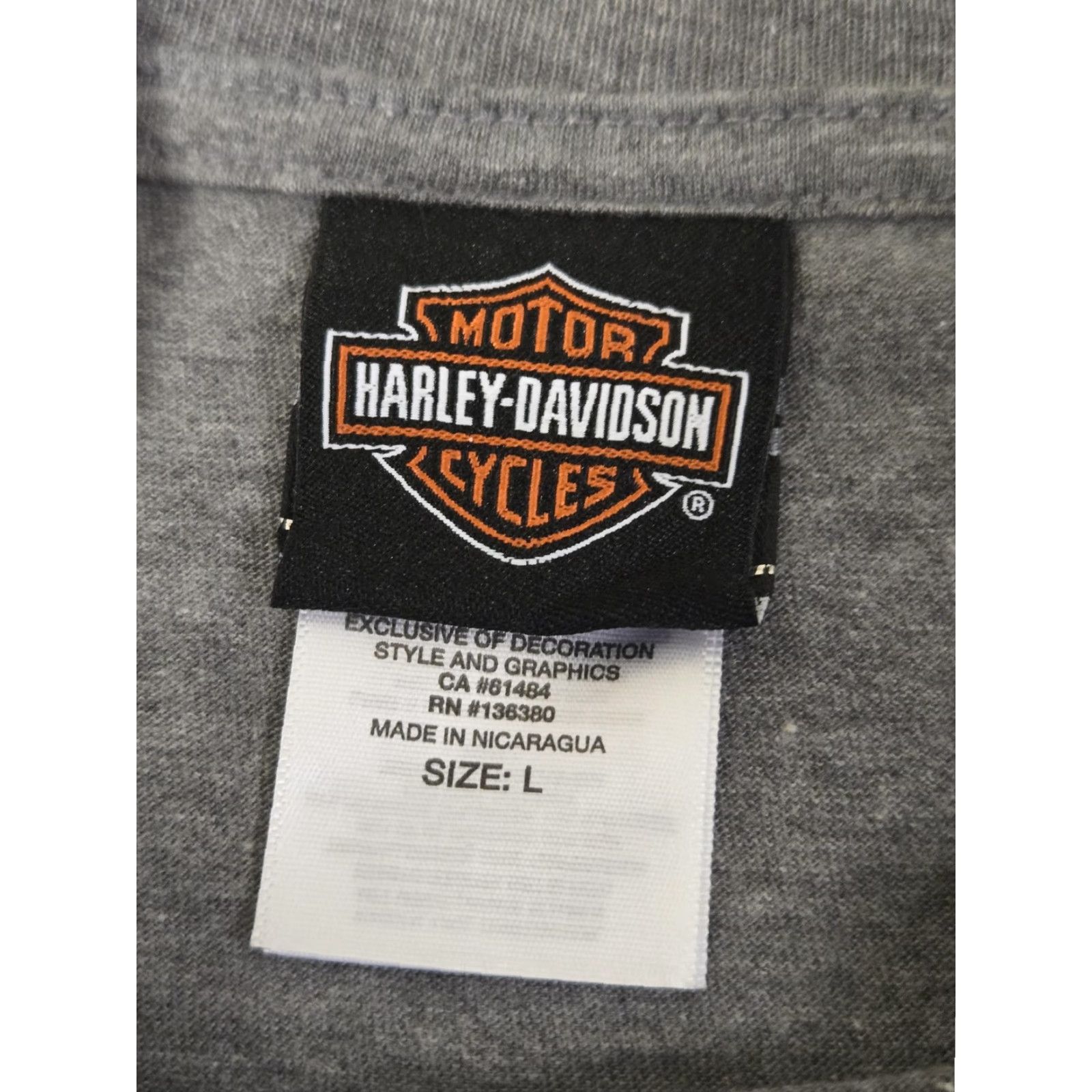 Harley Davidson VINTAGE Harley-Davidson Shirt Mens L Gray Black Magic Williston ND Motorcycle Tee Size US L / EU 52-54 / 3 - 4 Thumbnail