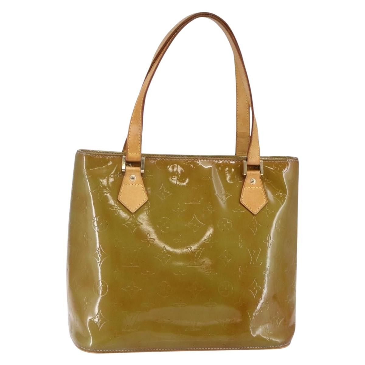 Louis Vuitton LOUIS VUITTON Monogram Vernis Houston Hand Bag Baby Blue Size ONE SIZE - 1 Thumbnail