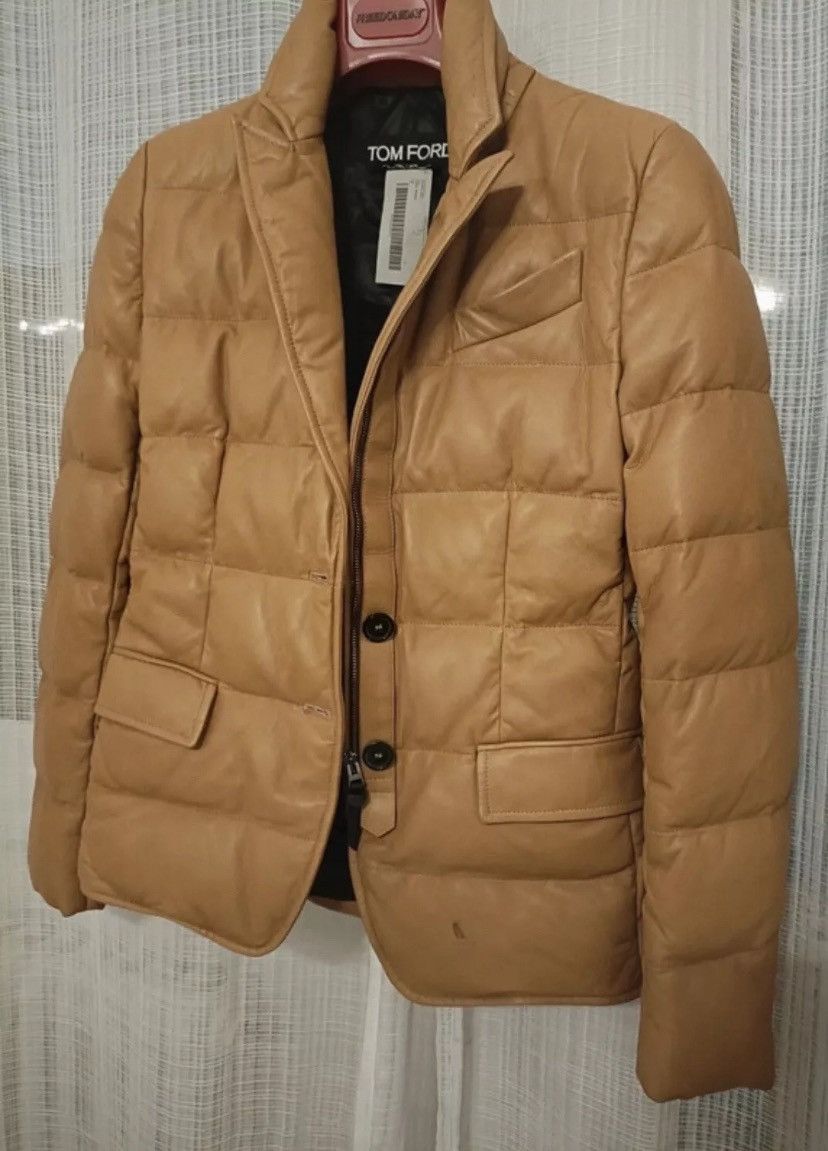 Tom Ford Tom Ford blazer Puffer jacket soft nappa leather Size S / US 4 / IT 40 - 1 Thumbnail