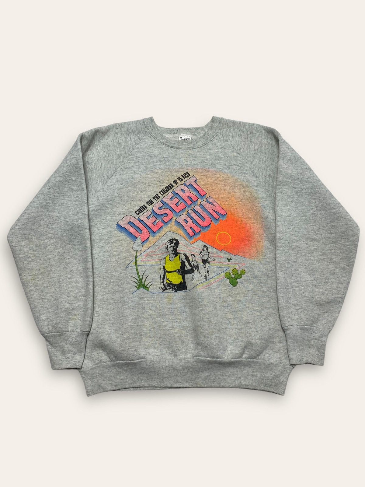 Other 90s Vintage DESERT RUN Volunteer Marathon Sweatshirt Size US S / EU 44-46 / 1 - 1 Thumbnail
