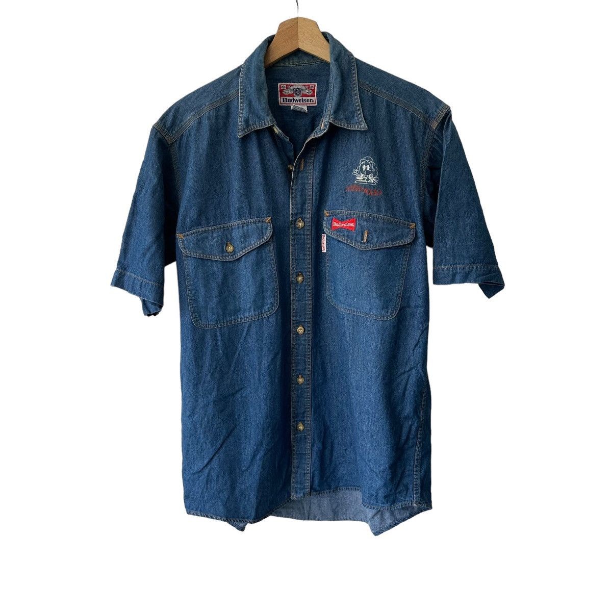 Budweiser × Vintage Budweiser hungry mama shirt vintage korea Size US M / EU 48-50 / 2 - 1 Thumbnail