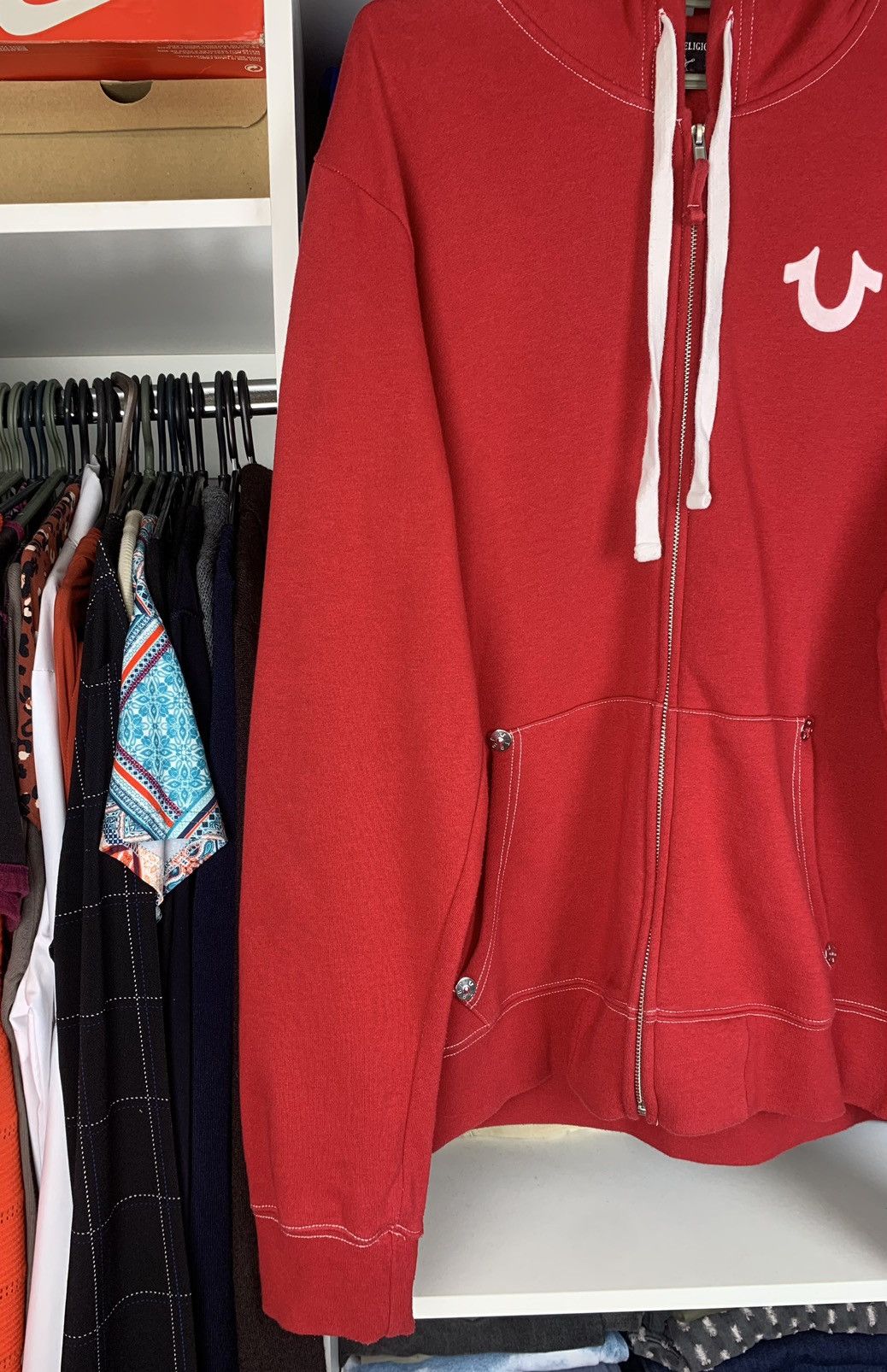True Religion Y2K True Religion Big Logo Zip-Up Hoodie Size US XL / EU 56 / 4 - 21 Thumbnail