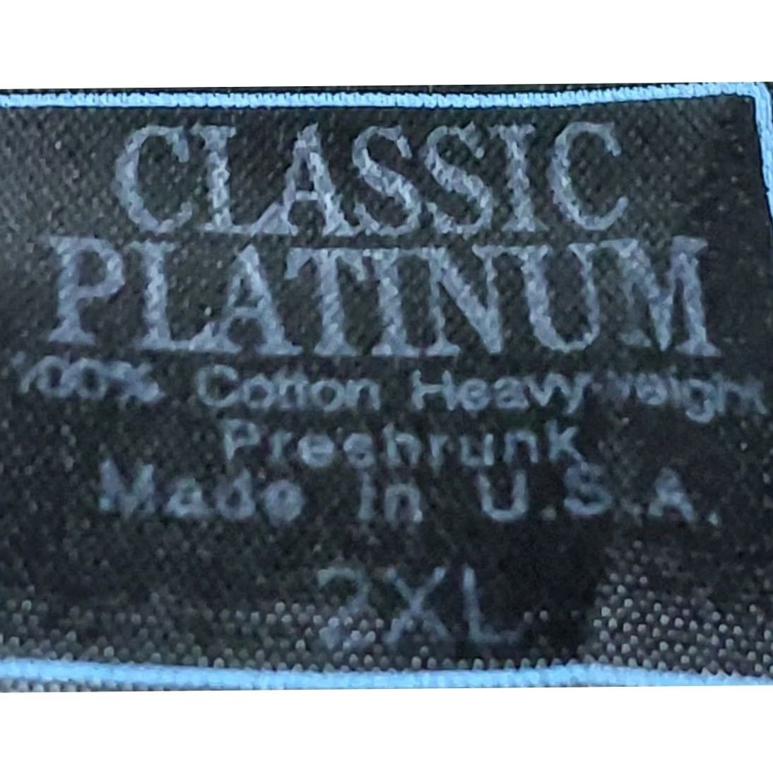 Vintage VINTAGE CLASSIC PLATINUM Proud to be American T-Shirt White 2XL Short Sleeve Crew Neck Mens Graphic Print Patriotic Retro Size US XXL / EU 58 / 5 - 5 Thumbnail