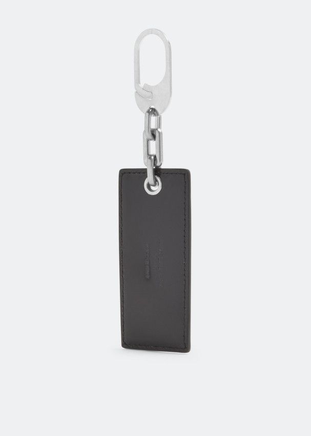 Saint Laurent Paris o1b1hav110125 Size: OS /Keyring Brushed Leather Black Silver Size ONE SIZE - 3 Thumbnail