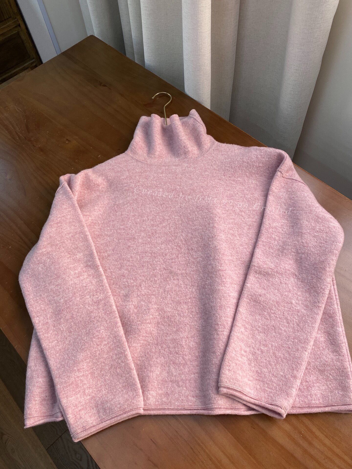 45rpm 45R Pink Knit Turtleneck Sweater Size M / US 6-8 / IT 42-44 - 1 Thumbnail