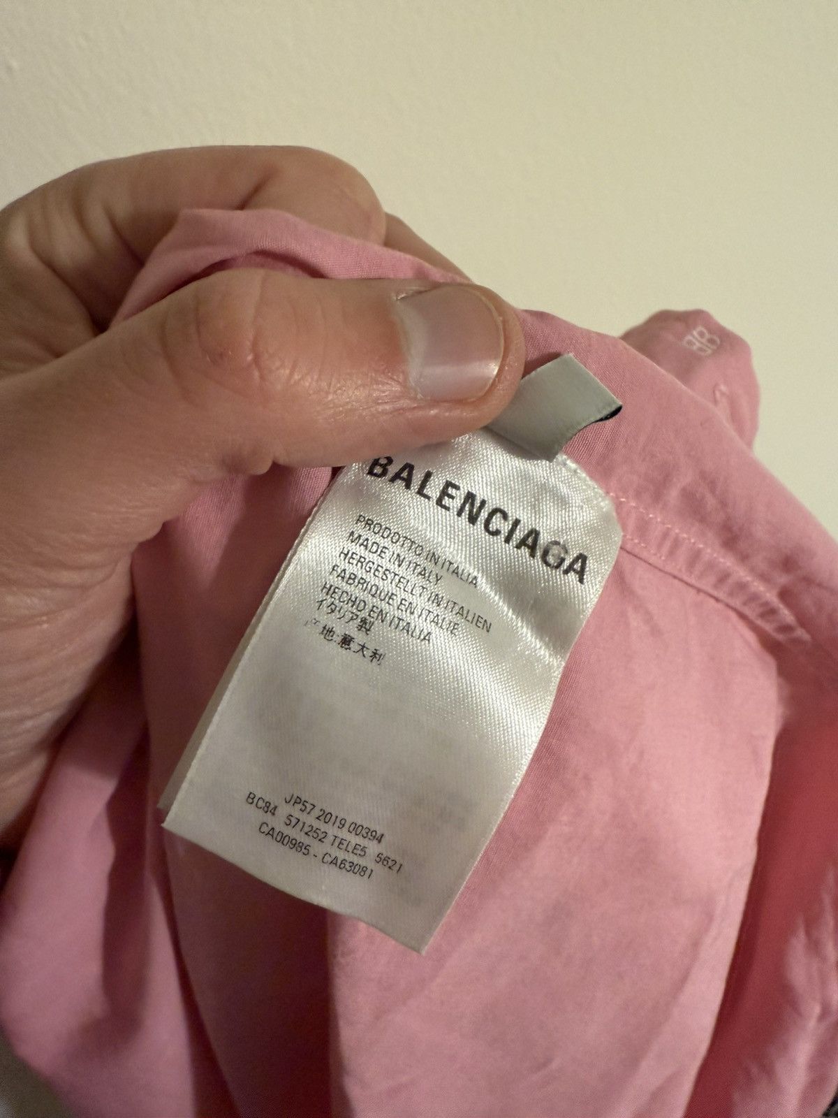 Balenciaga Balenciaga Short Sleeve Shirt Made in Italy Size US L / EU 52-54 / 3 - 8 Thumbnail