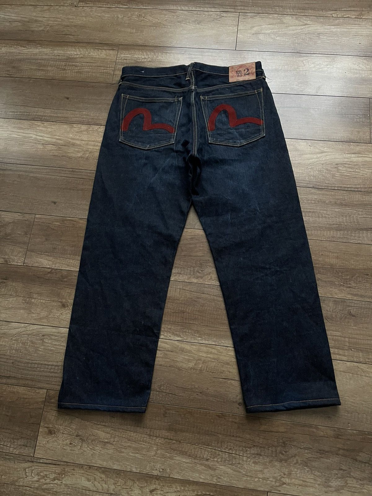 Pre-owned Evisu No 2 Vintage Selvedge Denim Washed Japan Jeans Pants In Blue