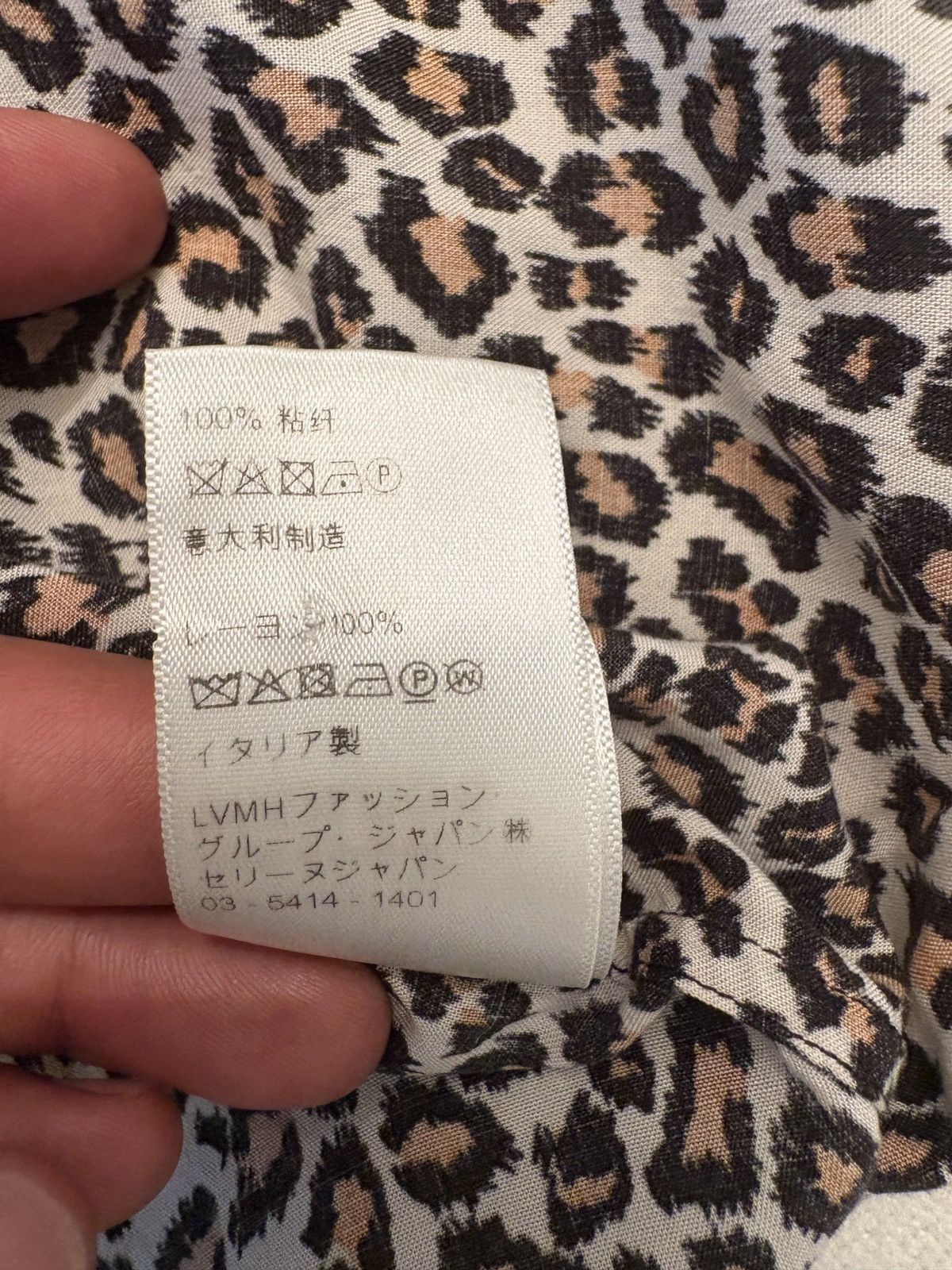 Celine Celine Leopard shirt Size US S / EU 44-46 / 1 - 7 Thumbnail
