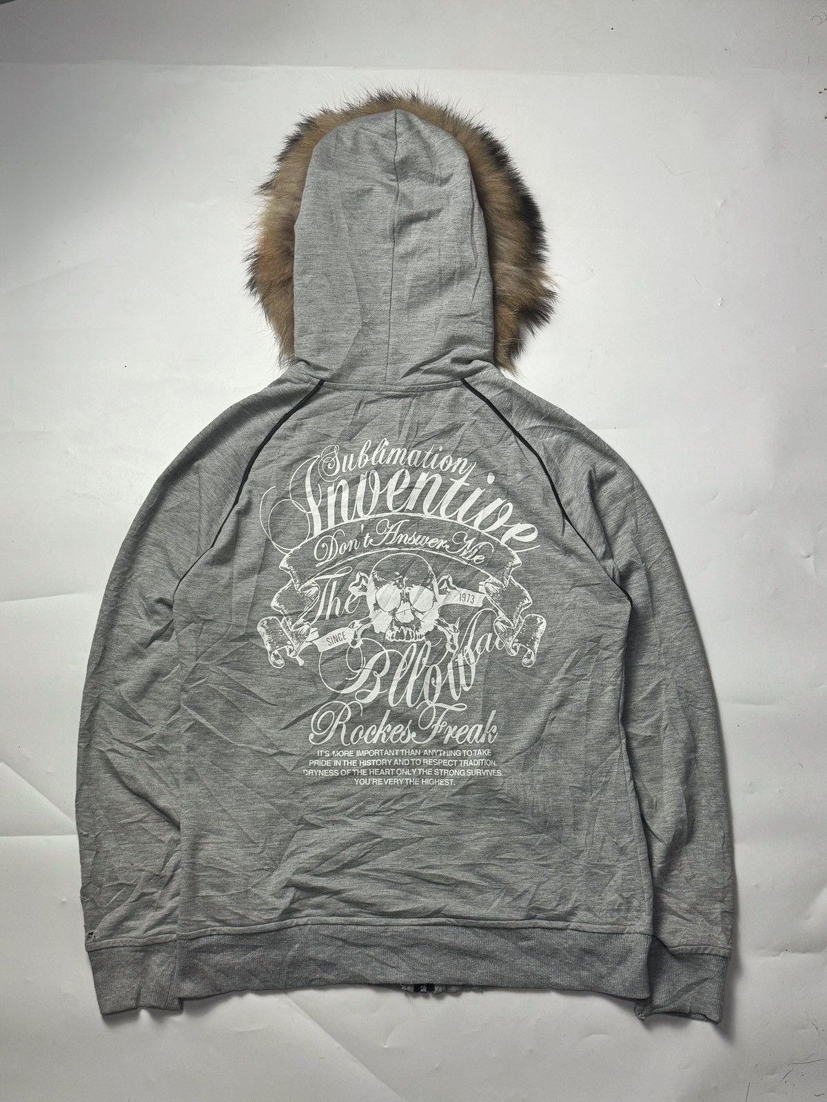 Hysteric Glamour × If Six Was Nine × Japanese Brand Fur Hoodie In The Attic Skulls Distressed Size US M / EU 48-50 / 2 - 3 Thumbnail