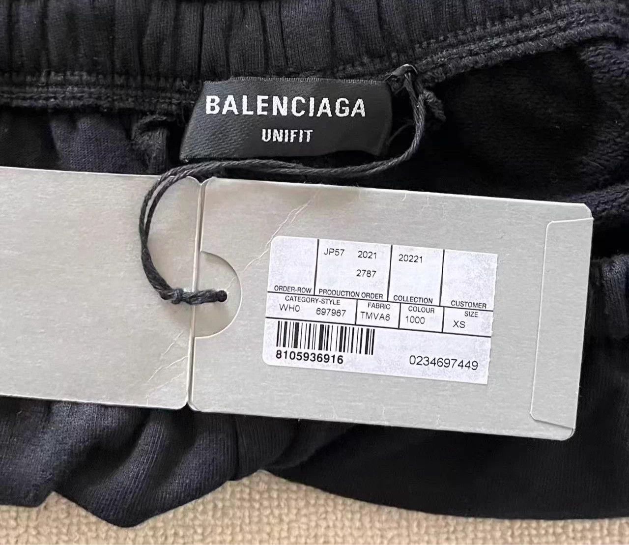 Balenciaga Balenciaga Striped Letter Print Fleece LooseCasual Pants Size 26" / US 2 / IT 38 - 4 Thumbnail