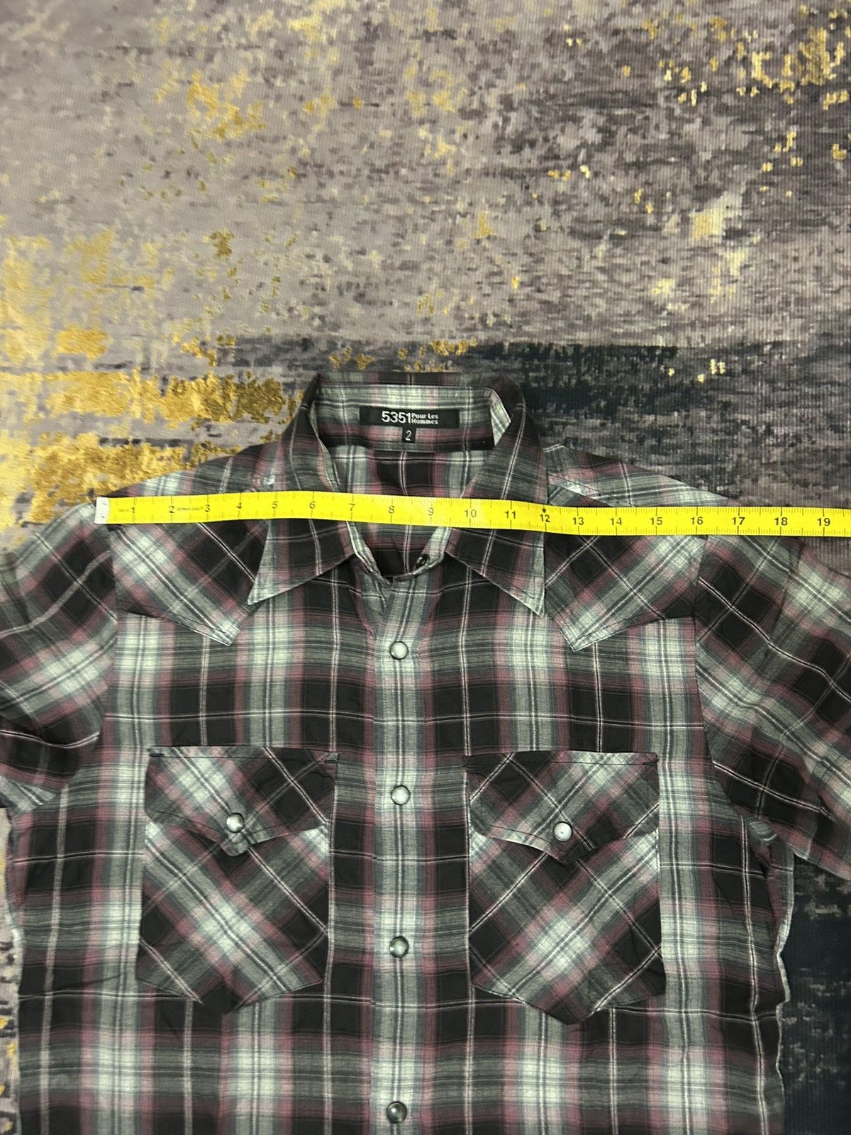 5351 POUR LES HOMMES 5351 Pour Les Hommes Stone Button Shirt Size US S / EU 44-46 / 1 - 13 Thumbnail