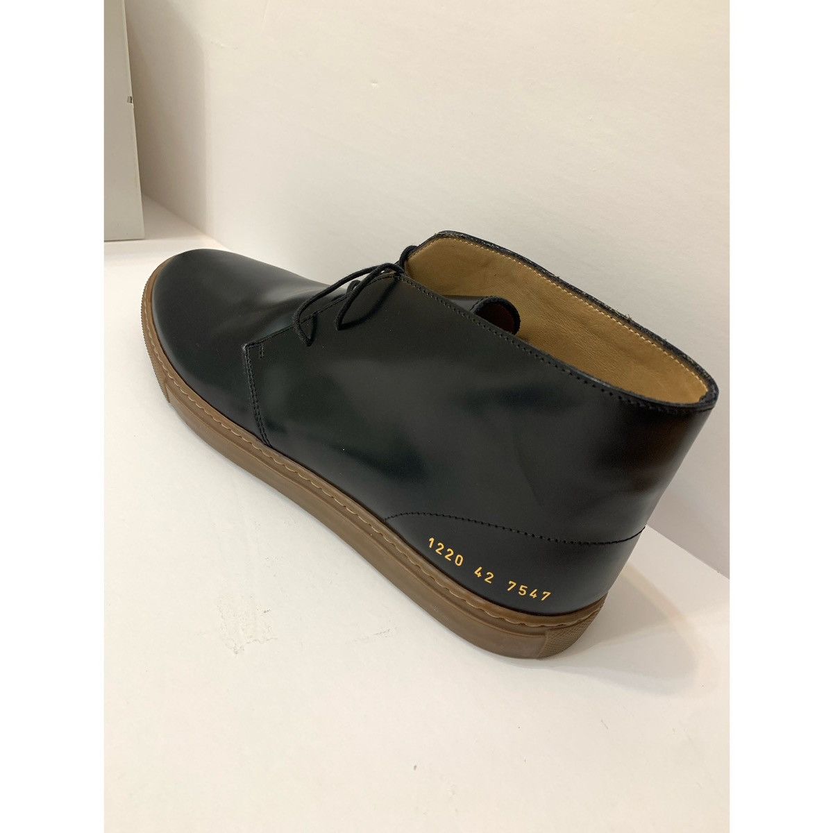 Common Projects COMMON PROJECTS CHUKKA SHINY BLACK BOOT Size US 9 / EU 42 - 10 Thumbnail