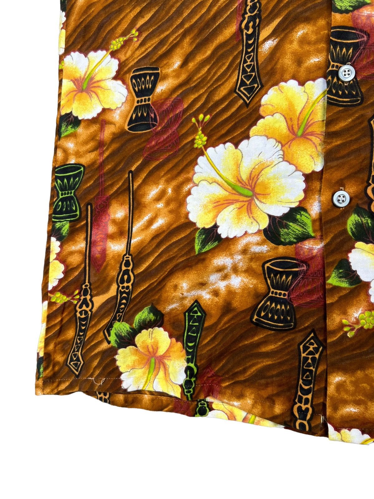 Vintage Vintage 70s Hawaiian Imperial Djembe Bongo Hawaii Shirt Size US S / EU 44-46 / 1 - 9 Thumbnail