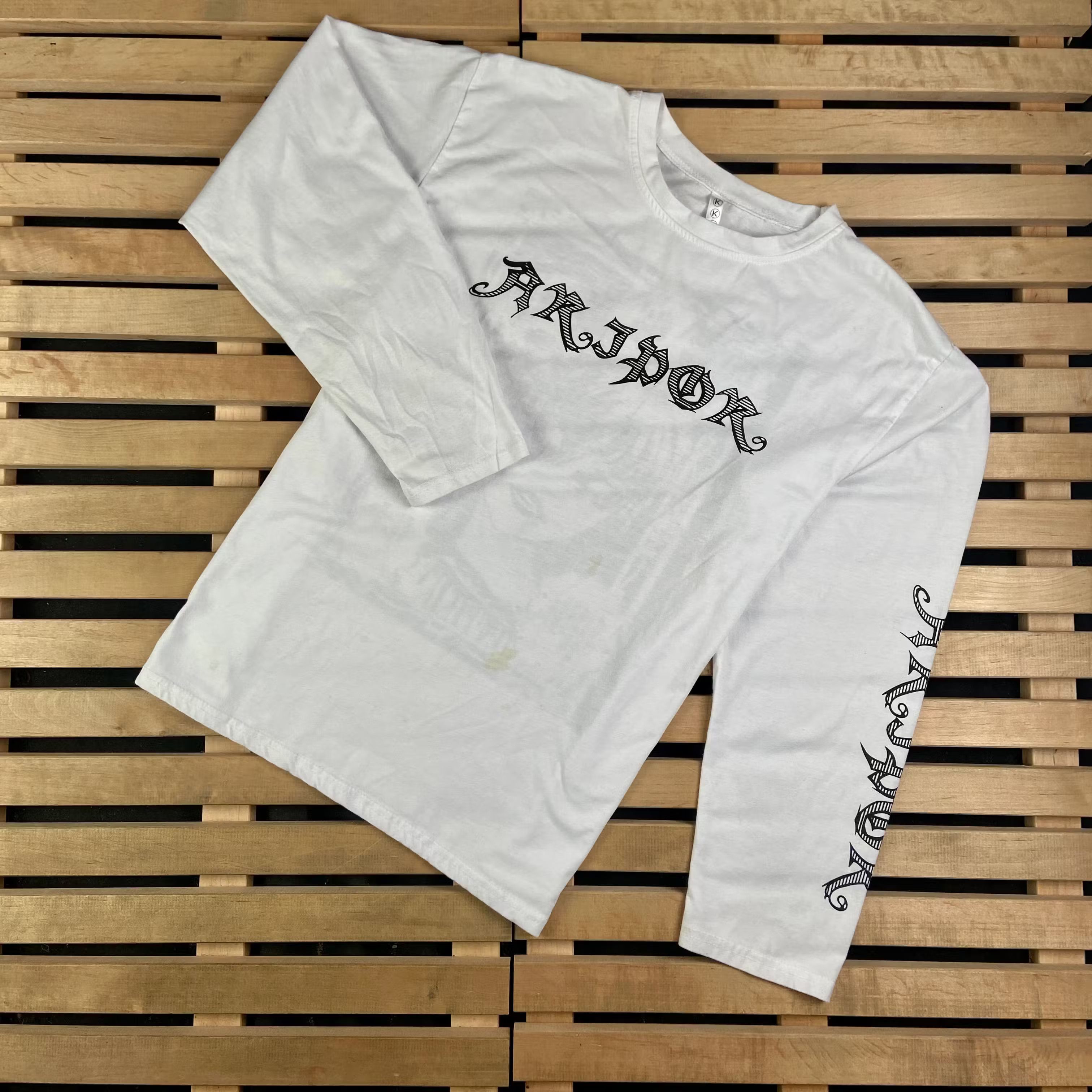 Mens T Shirt Long Sleeve Anime Size L