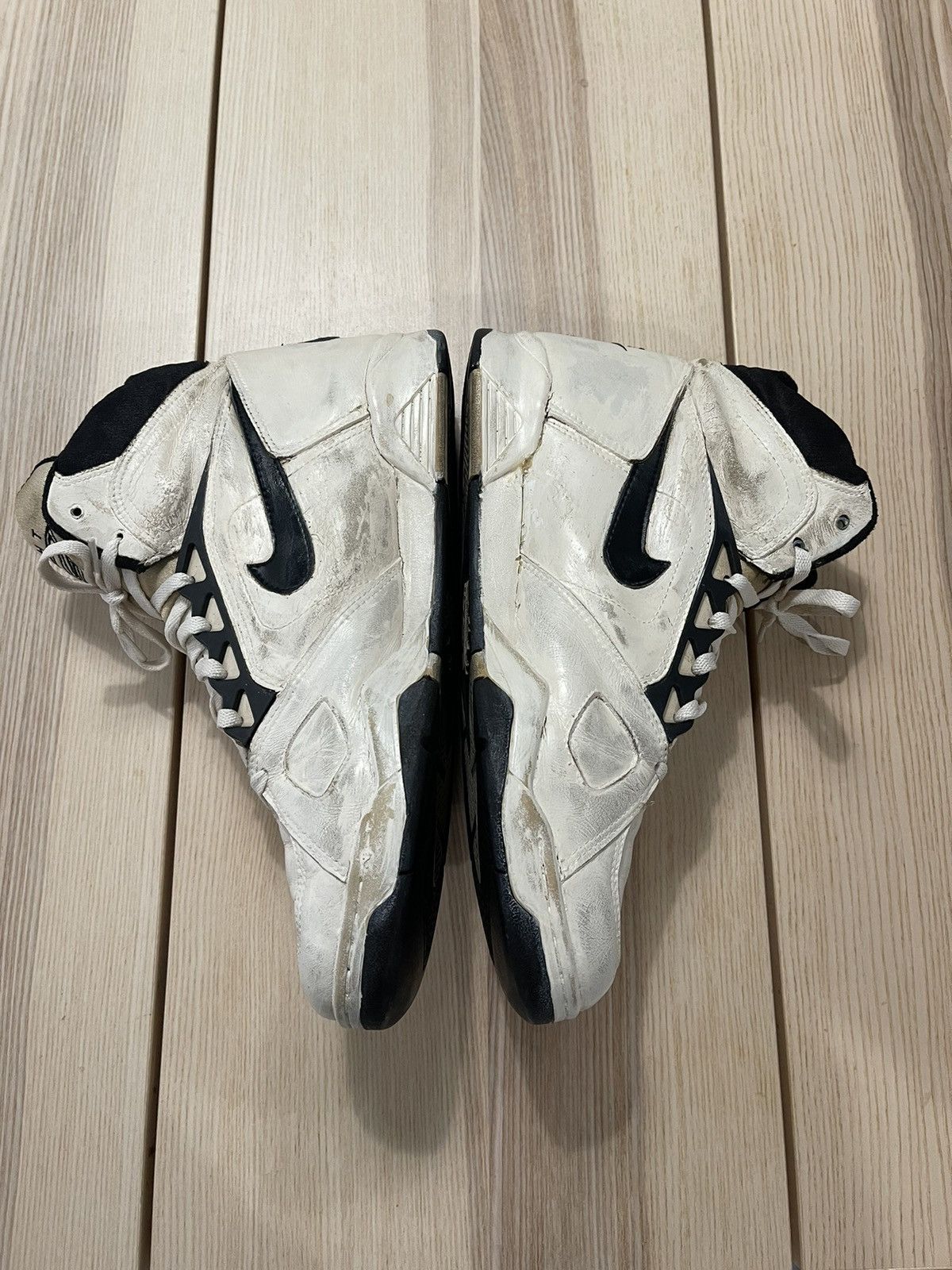 Nike × Vintage Vintage 1991 Nike Air Flight “Sabre” Coffee Dyed Shoes 14 Size US 14 / EU 47 - 3 Thumbnail