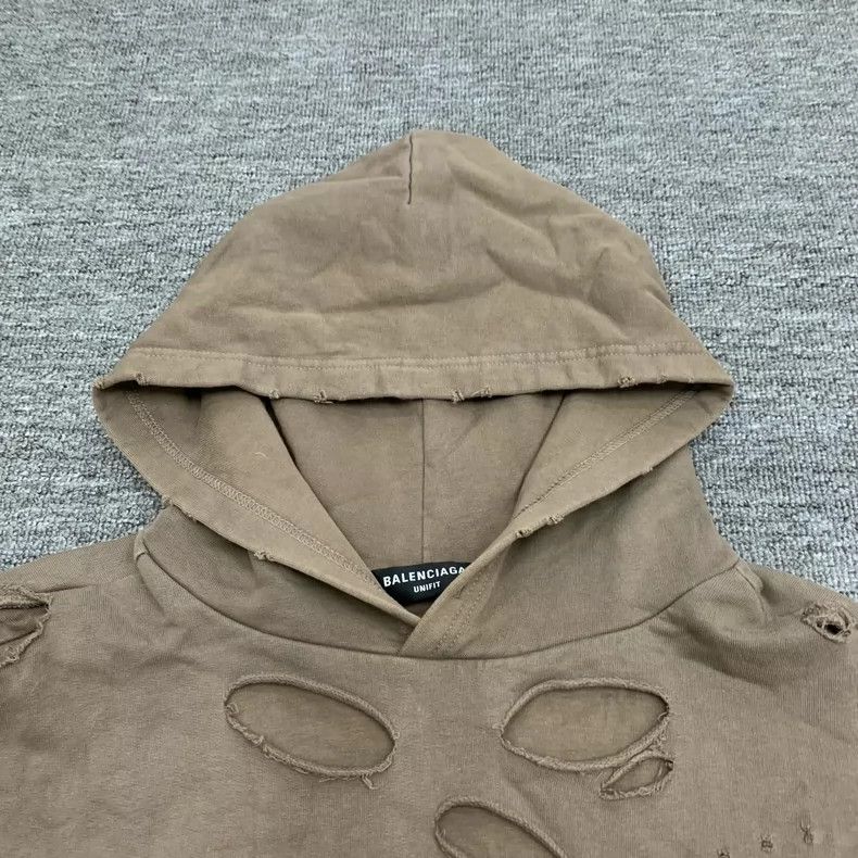Balenciaga Balenciaga Brown Sabotage Hoodie Hoodie Size US M / EU 48-50 / 2 - 8 Thumbnail