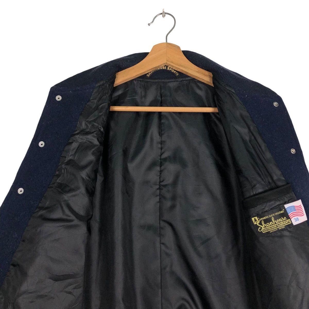 Japanese Brand 📌Vintage Bomber Leather Jacket Shanhouse Sports Usa Size US S / EU 44-46 / 1 - 15 Thumbnail
