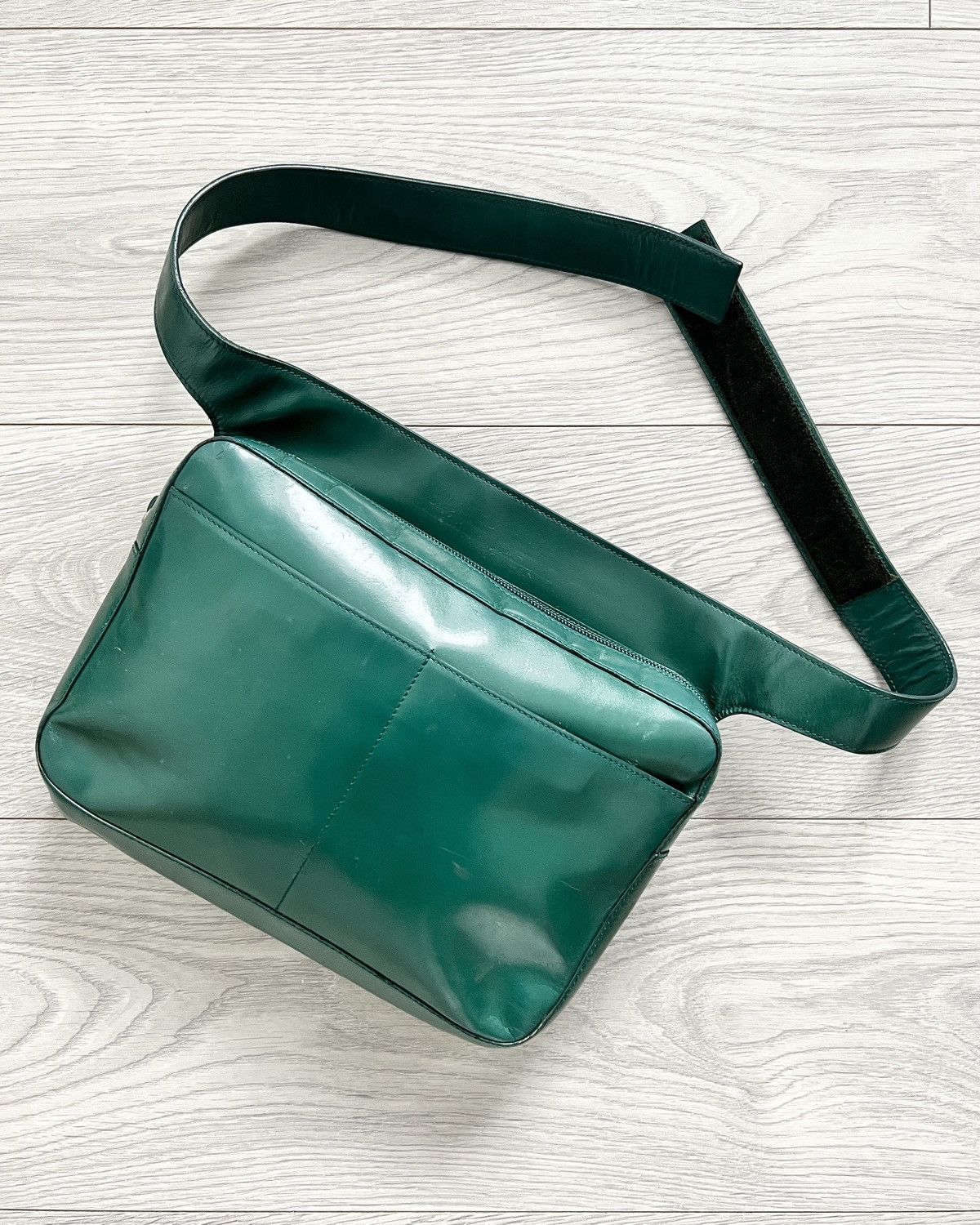 image of Prada Mainline Ss1999 Green Leather Waist Bag, Women's