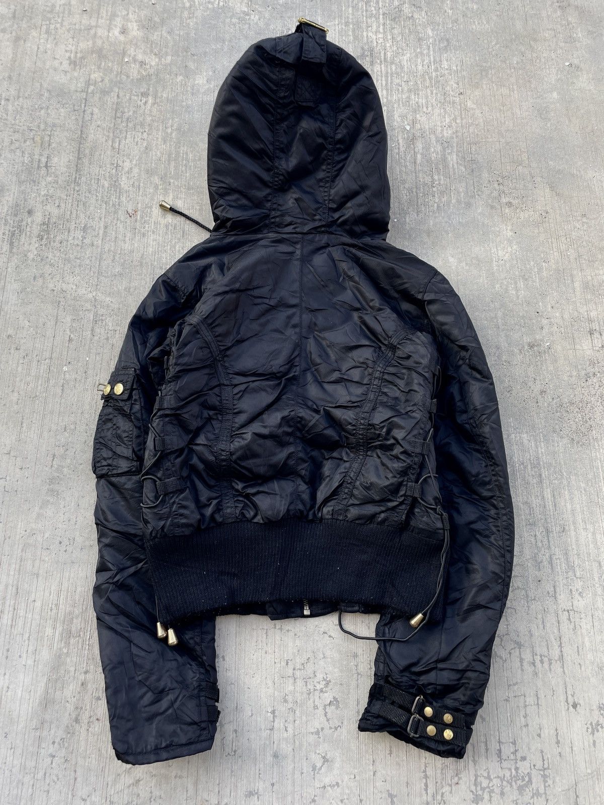 Japanese Brand 2000s JAPANESE BRAND HOOD BOMBER JACKET GOA LGB PUNK ARCHIVE Size US S / EU 44-46 / 1 - 7 Thumbnail