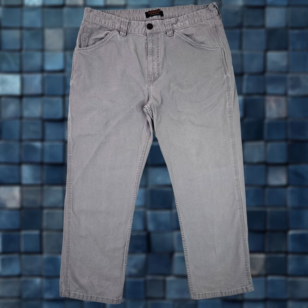 Denime Ridgecut Toughwear Jeans Mens 36x27 Gray Denim Straight Work Cotton Size US 36 / EU 52 - 1 Thumbnail