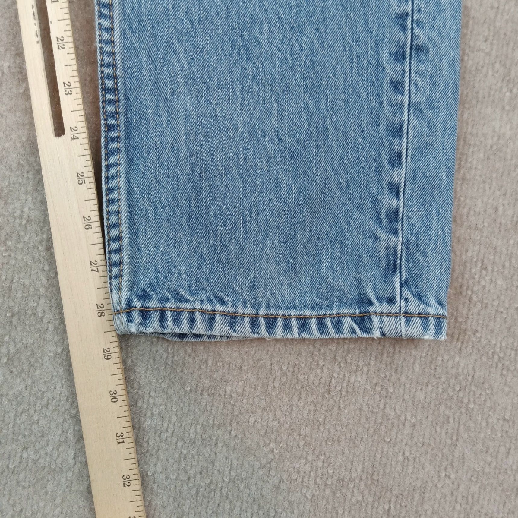 Levi's Levis 505 Jeans Men 33x30 Blue Denim Mid Rise Straight Leg Classic Size US 33 - 3 Thumbnail