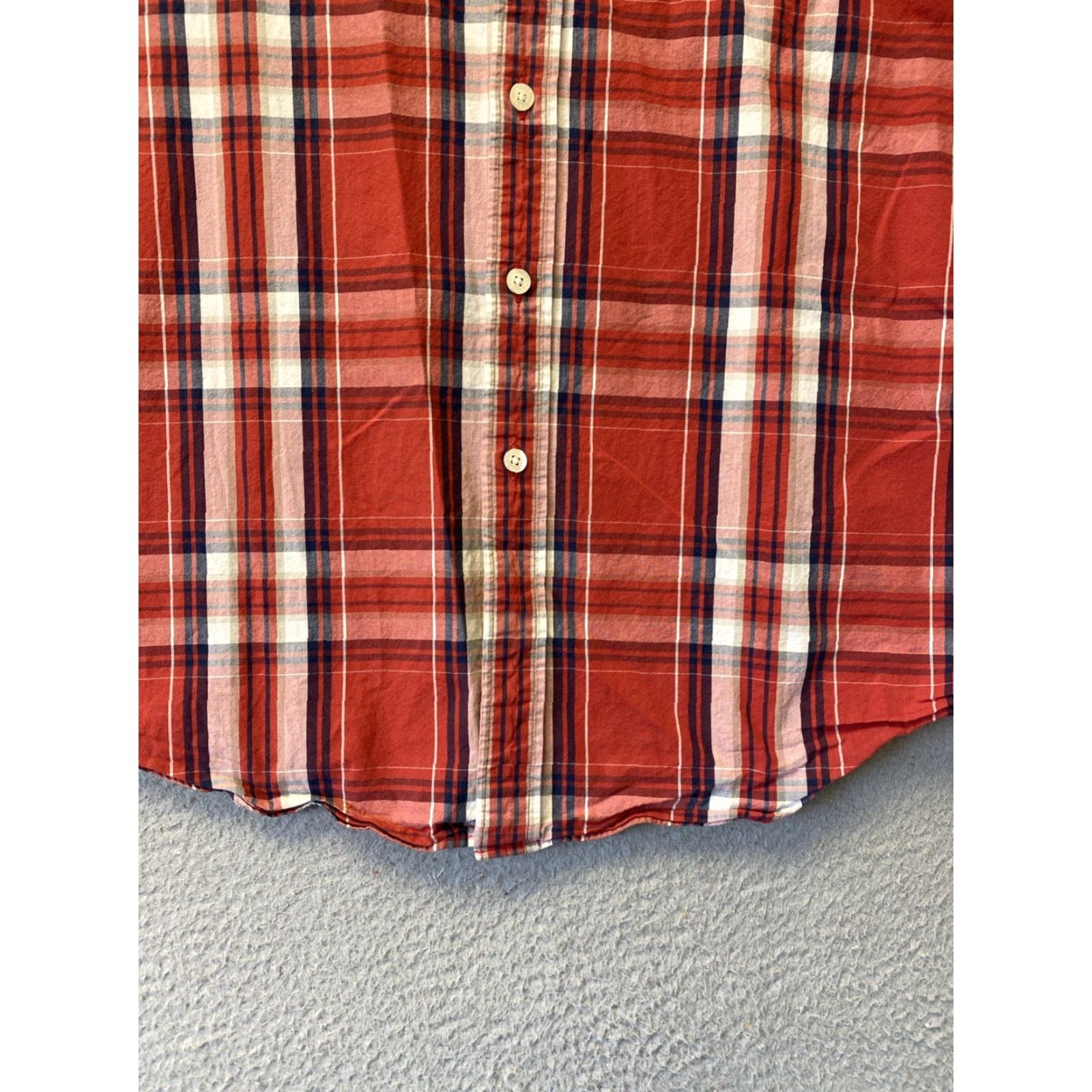 J.Crew VINTAGE J.CREW SHIRT Mens L Crimson Plaid Oxford 100% Cotton Slim Fit Button-Up Long Sleeve Size US L / EU 52-54 / 3 - 2 Thumbnail