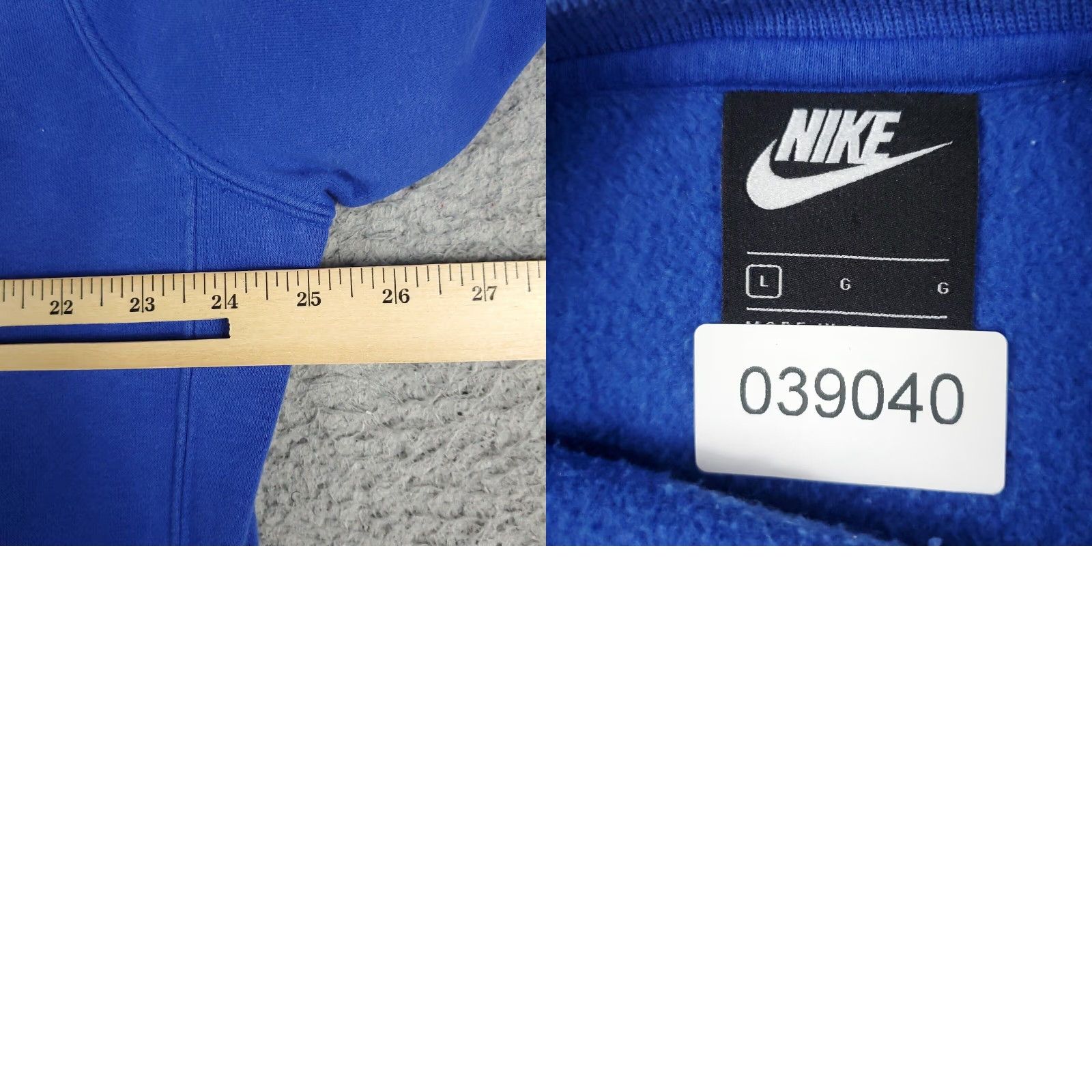Nike Nike Sweater Pullover Mens Large Blue Solid Casual Sweatshirt Size US L / EU 52-54 / 3 - 8 Thumbnail