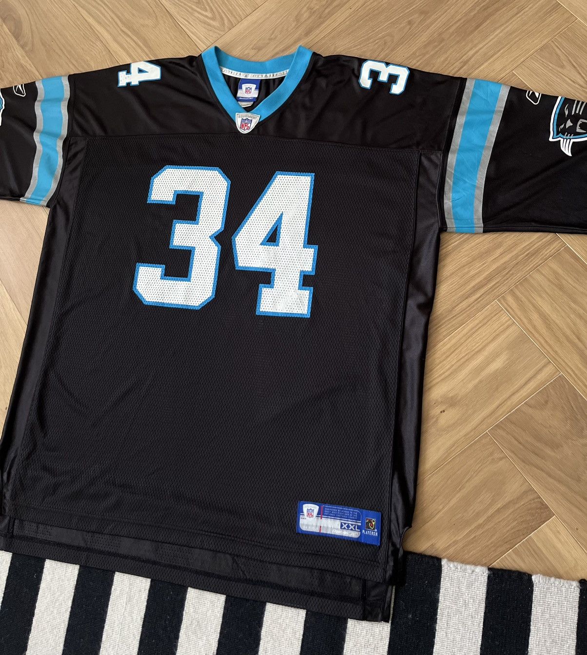 Reebok Vintage DeAngelo Williams Carolina Panthers 34 Reebok Jersey Size US XXL / EU 58 / 5 - 7 Thumbnail