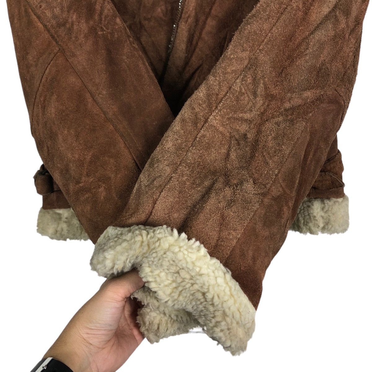 Japanese Brand 🔥Vtg Biker Leather Jacket Shearling Japan Pitch 45 Size US M / EU 48-50 / 2 - 13 Thumbnail