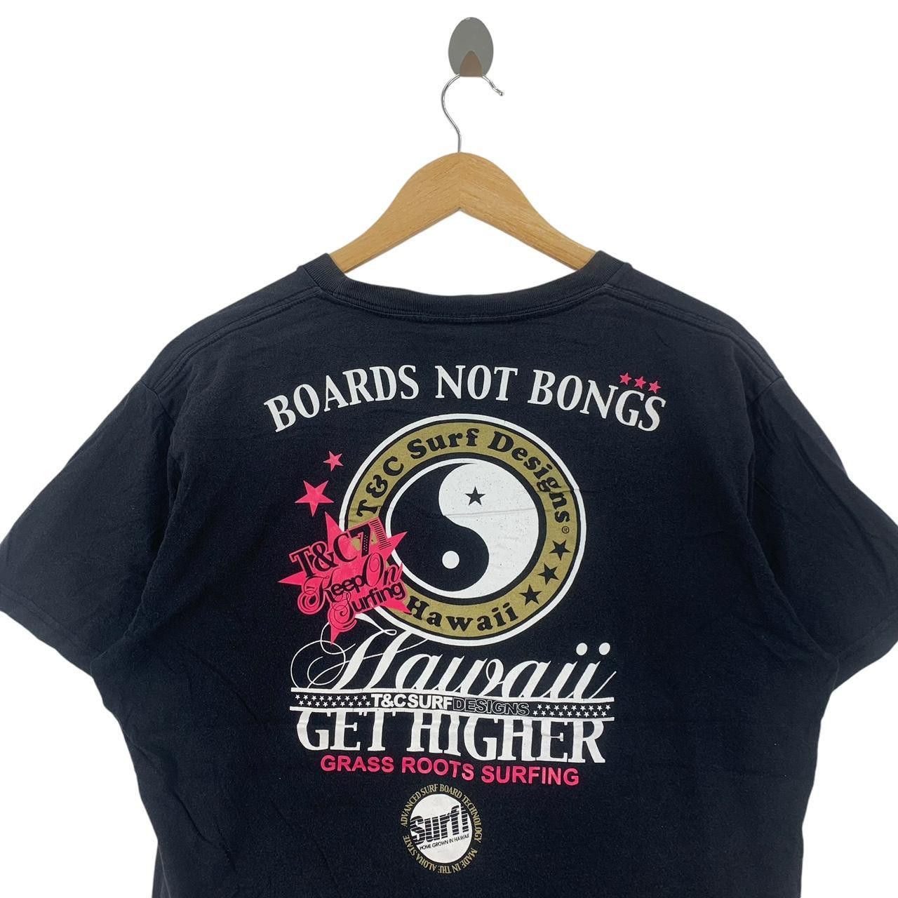 Vintage Vintage T&C SURF DESIGNS Board Not Bongs Tee Shirt Top Size US XL / EU 56 / 4 - 6 Thumbnail