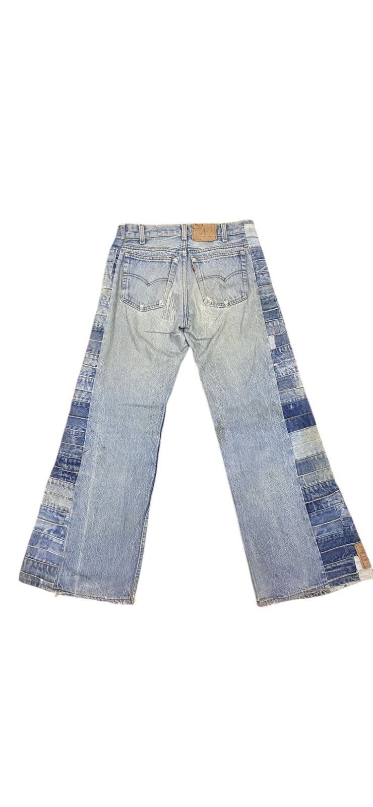 Levi's × Vintage Vintage 80s Levis Reconstruction Remake Flare Denim Wide Size US 28 / EU 44 - 2 Thumbnail
