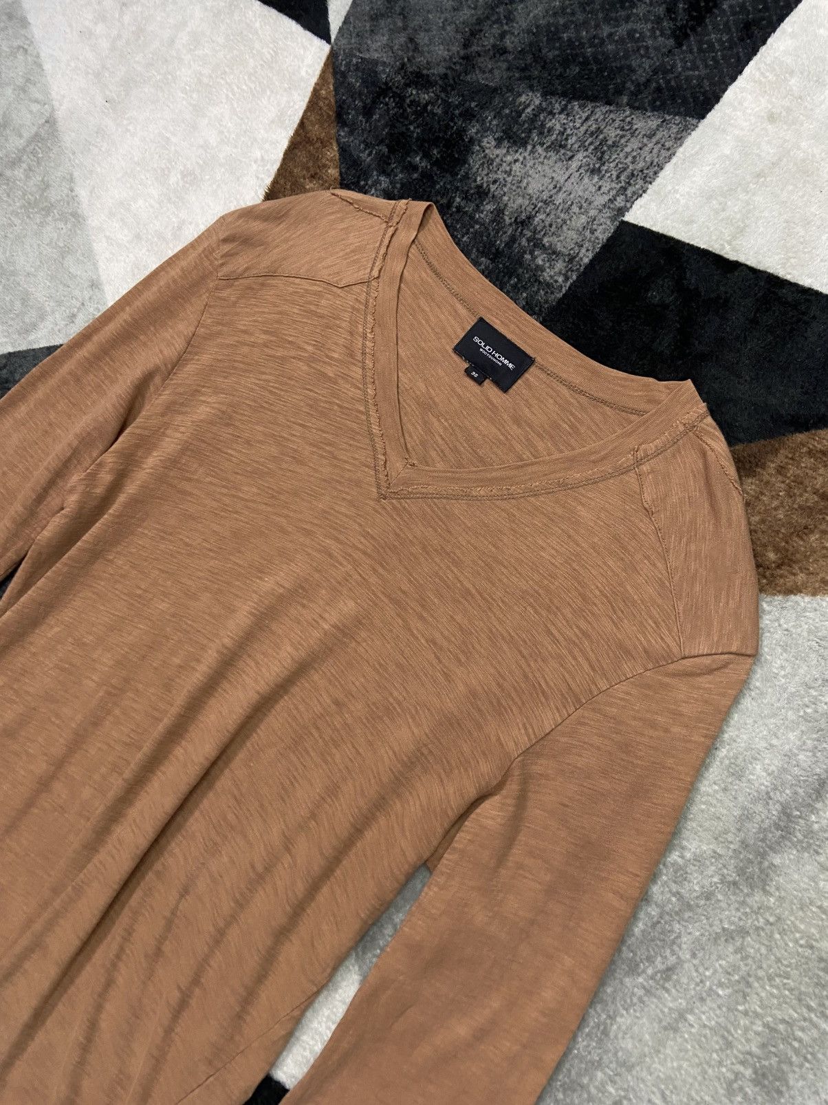 Wooyoungmi Wooyoungmi 2012 Slub Cotton V Neck Longsleeve Size US M / EU 48-50 / 2 - 3 Thumbnail