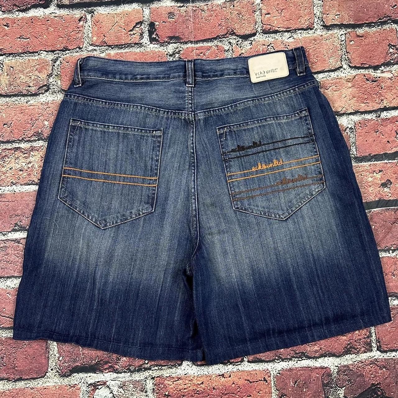 Southpole Vintage Ecko Unltd Denim Shorts Baggy Skater Y2K Wide Leg Size US 36 / EU 52 - 1 Thumbnail